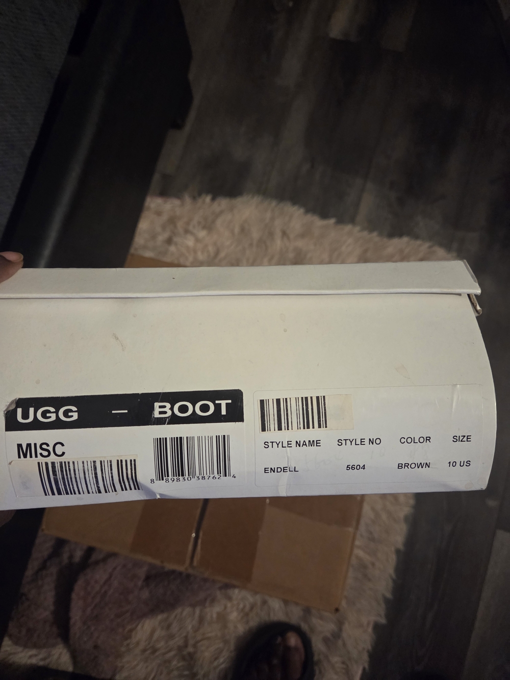 UGG Endell Brown Boots - Size 10
